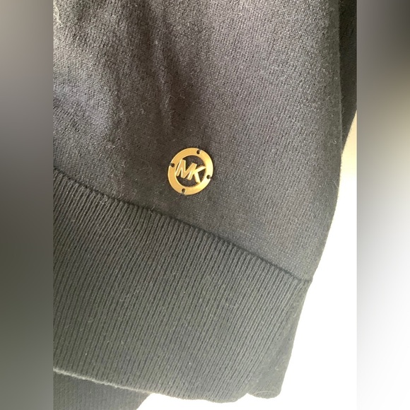 Michael Kors Women’s Medium Designer Sweater Black w Silver Bling New w tags - Picture 5 of 6